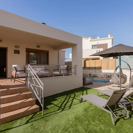 Ismini 3 Bedrooms,pool, Barbeque וילה Agios Dimitrios (Crete)